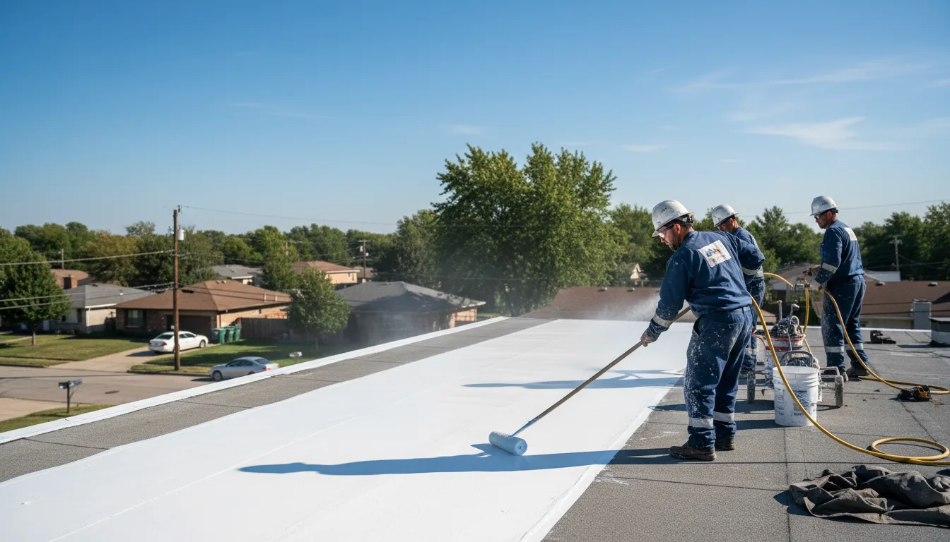 Commercial roof coating in Harrison Township, MI near me